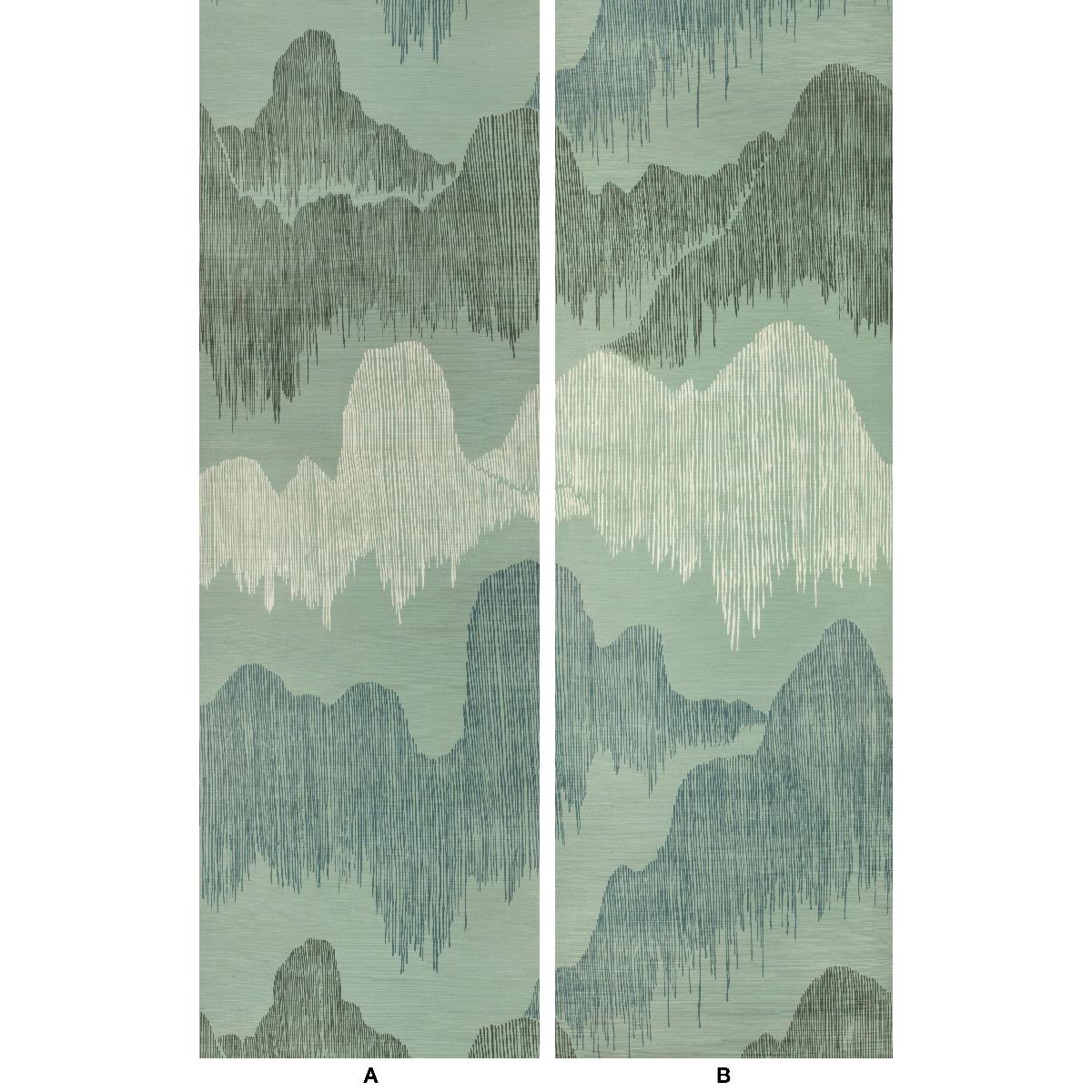 Lee Jofa CASCADIA PAPER TEAL Wallpaper