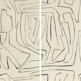 Lee Jofa GRAFFITO II IVORY/EBONY Wallpaper