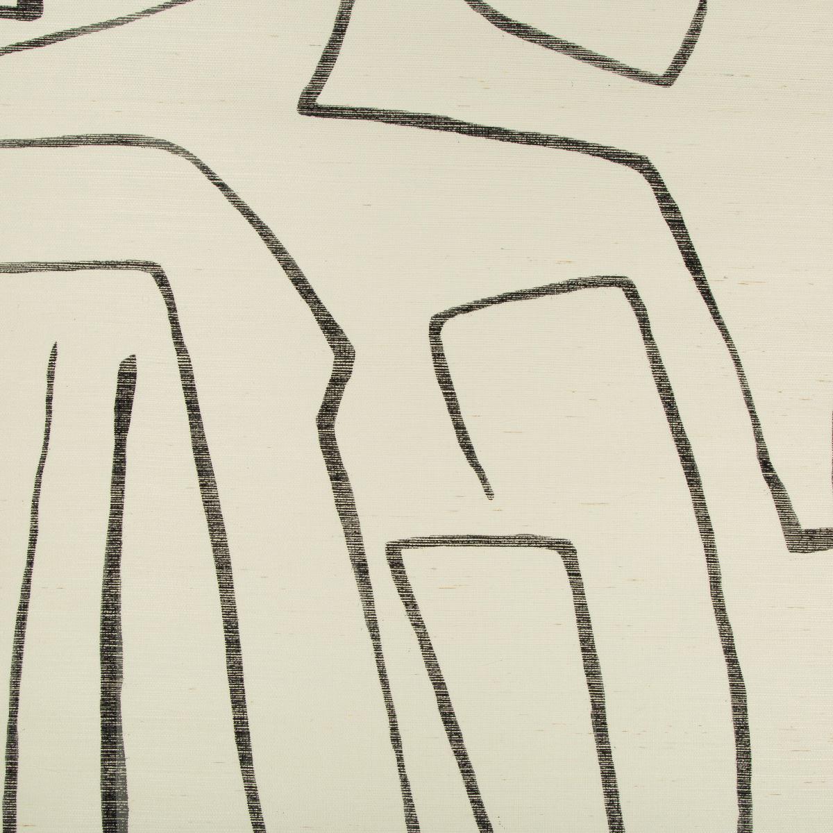 Lee Jofa GRAFFITO II IVORY/EBONY Wallpaper