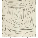 Lee Jofa GRAFFITO II IVORY/EBONY Wallpaper