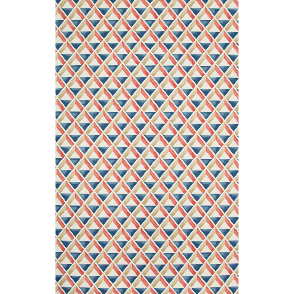 Lee Jofa CANNES PAPER RED/BLUE Wallpaper
