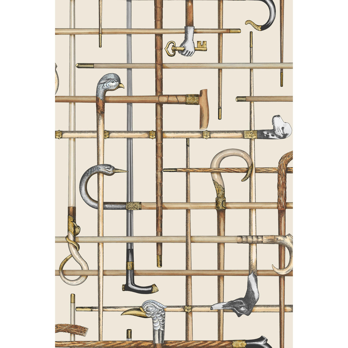 Cole & Son BASTONI CREAM Wallpaper