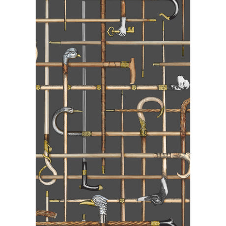 Cole & Son BASTONI CHARCOAL Wallpaper