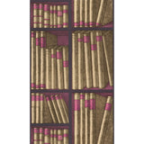Cole & Son EX LIBRIS GOLD/MAGENTA Wallpaper