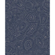 Cole & Son MALACHITE MIDNIGHT/SILVER Wallpaper