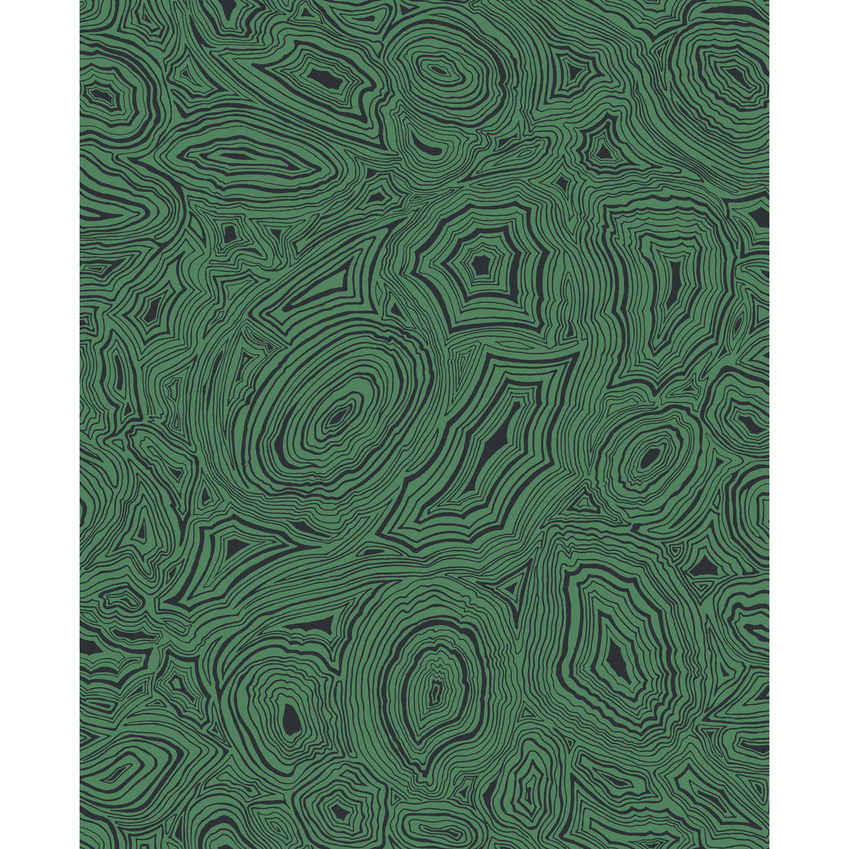 Cole & Son MALACHITE EMERALD/BLACK Wallpaper