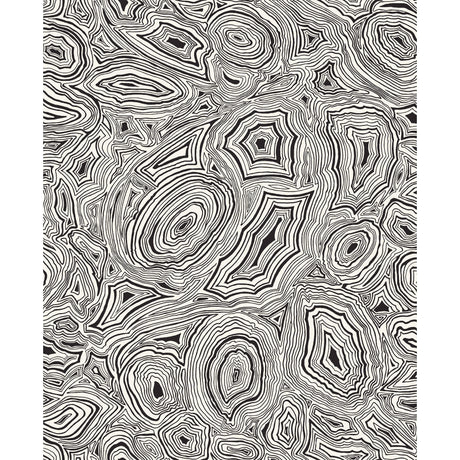 Cole & Son MALACHITE WHITE/BLACK Wallpaper