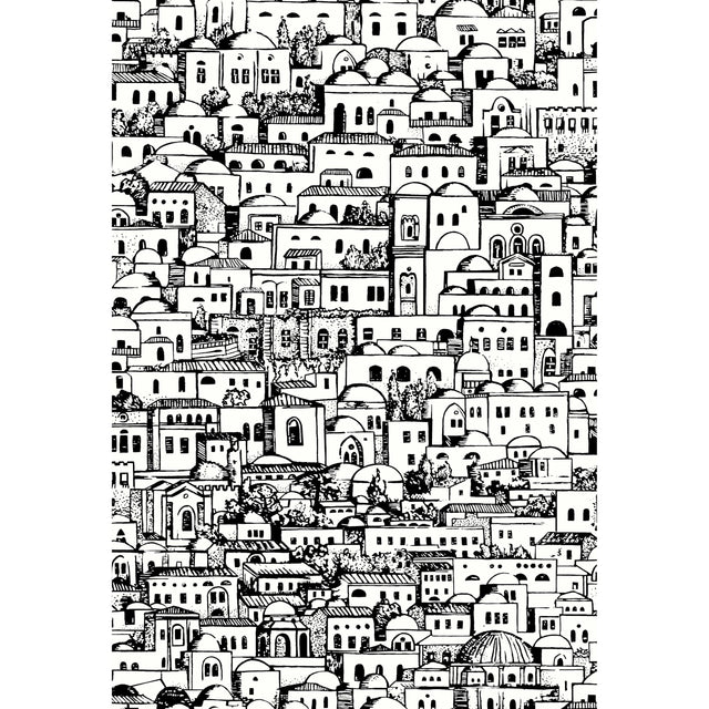 Cole & Son MEDITERRANEA WHITE/BLACK Wallpaper