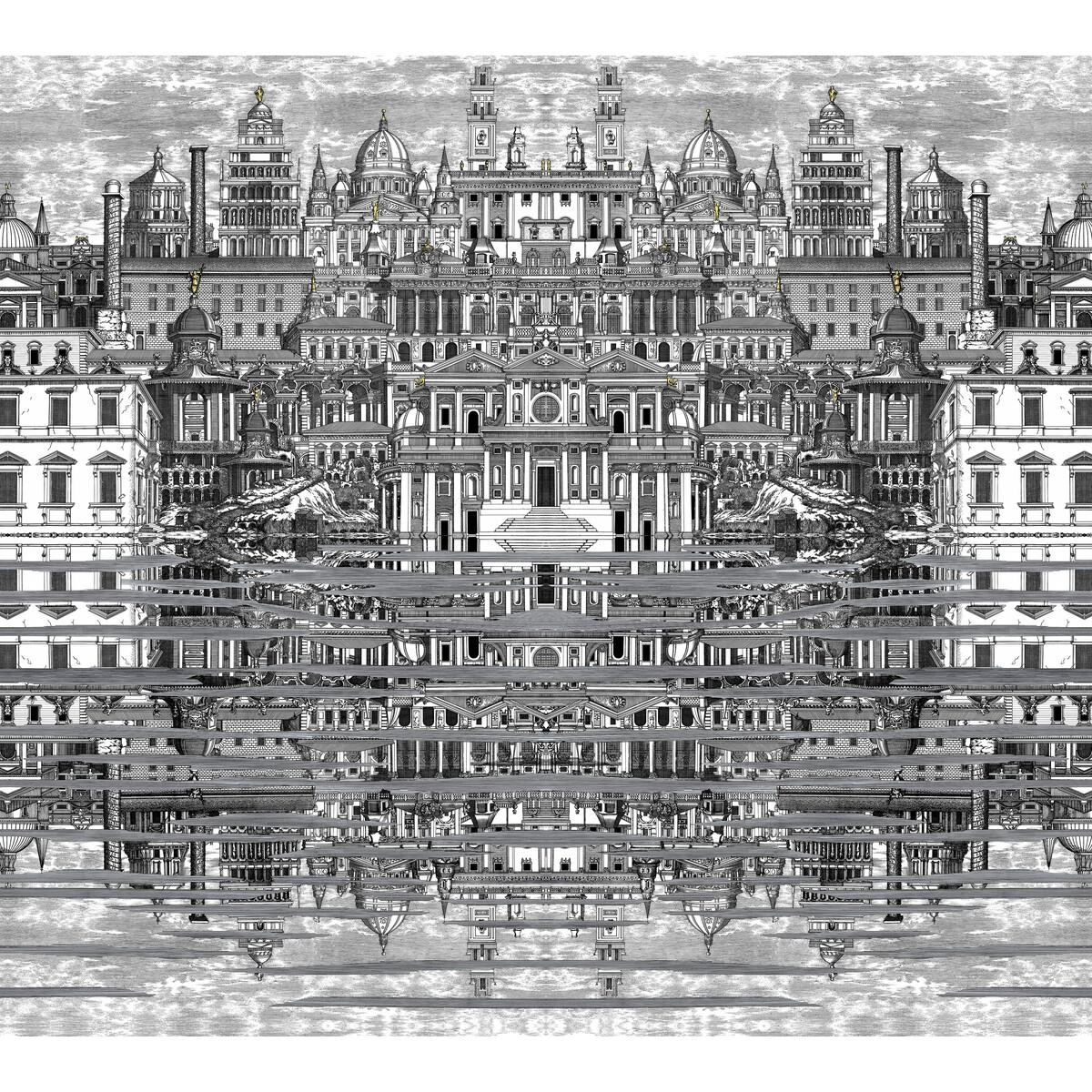 Cole & Son Riflesso Black/White Wallpaper