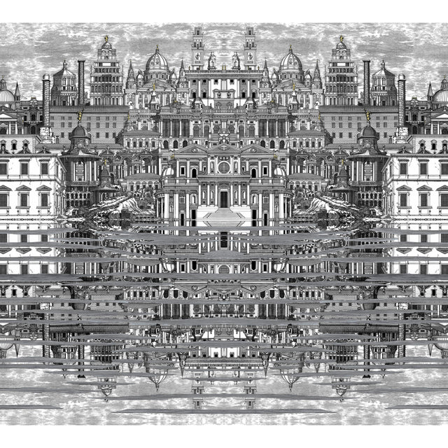 Cole & Son RIFLESSO BLACK/WHITE Wallpaper