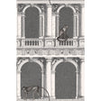 Cole & Son PROCURATIE E SCIMMIE B/W Wallpaper