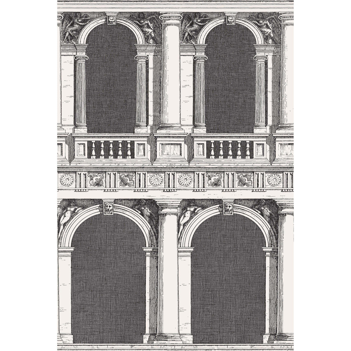 Cole & Son PROCURATIE BLACK/WHITE Wallpaper