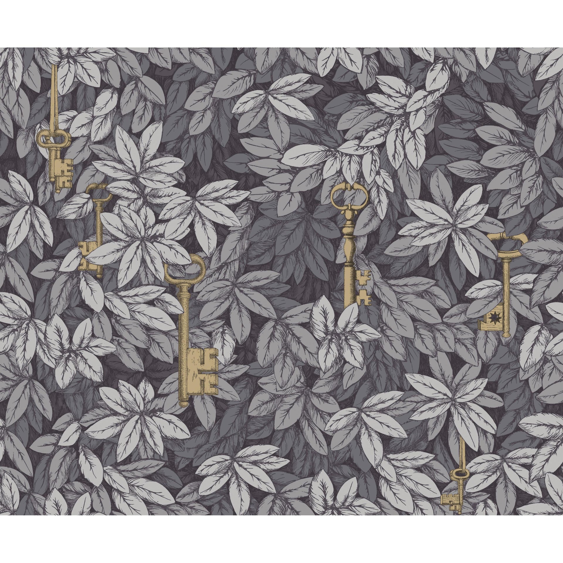 Cole & Son Chiavi Segrete Sblue/Grey Wallpaper