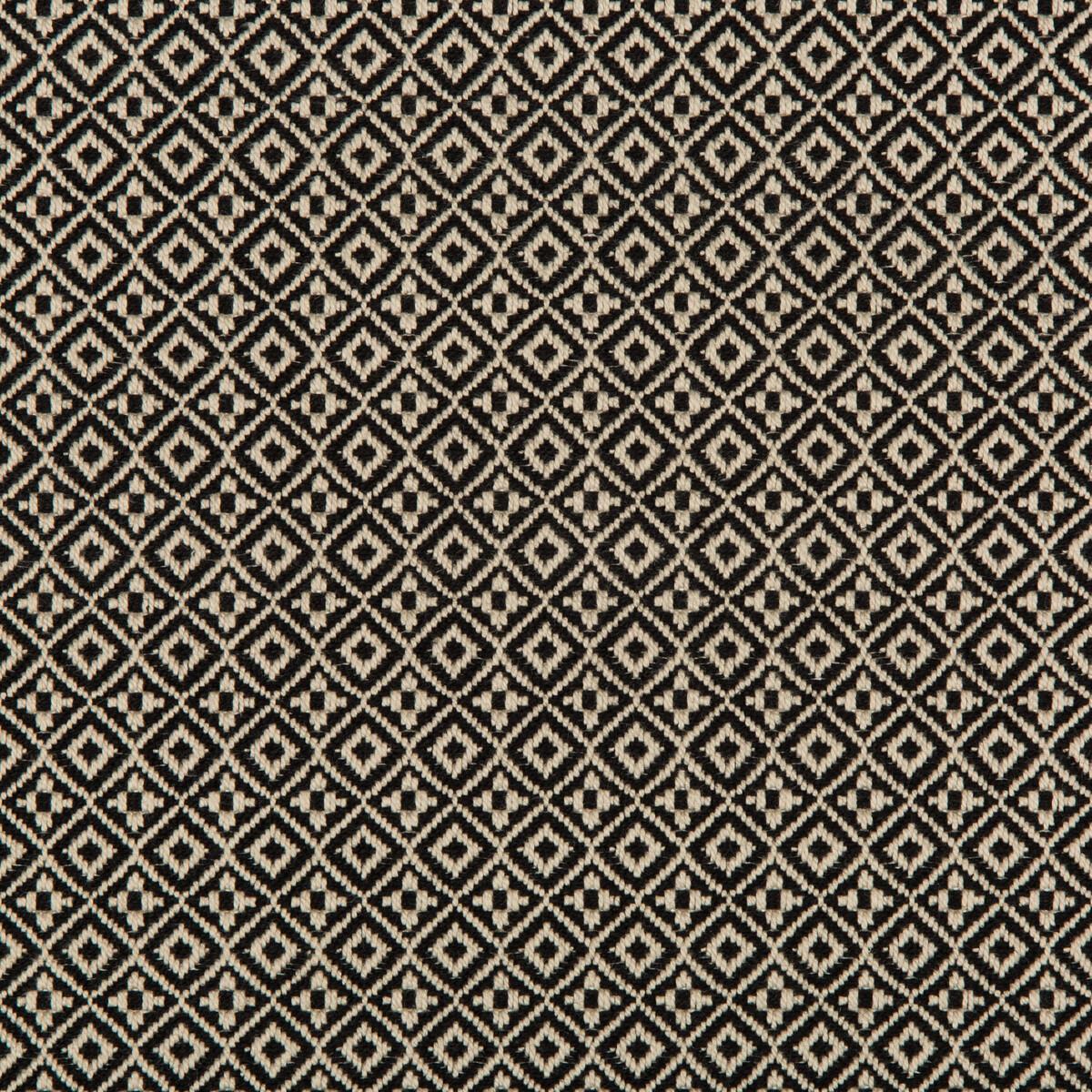 Kravet ATTRIBUTE GRID NERO Fabric
