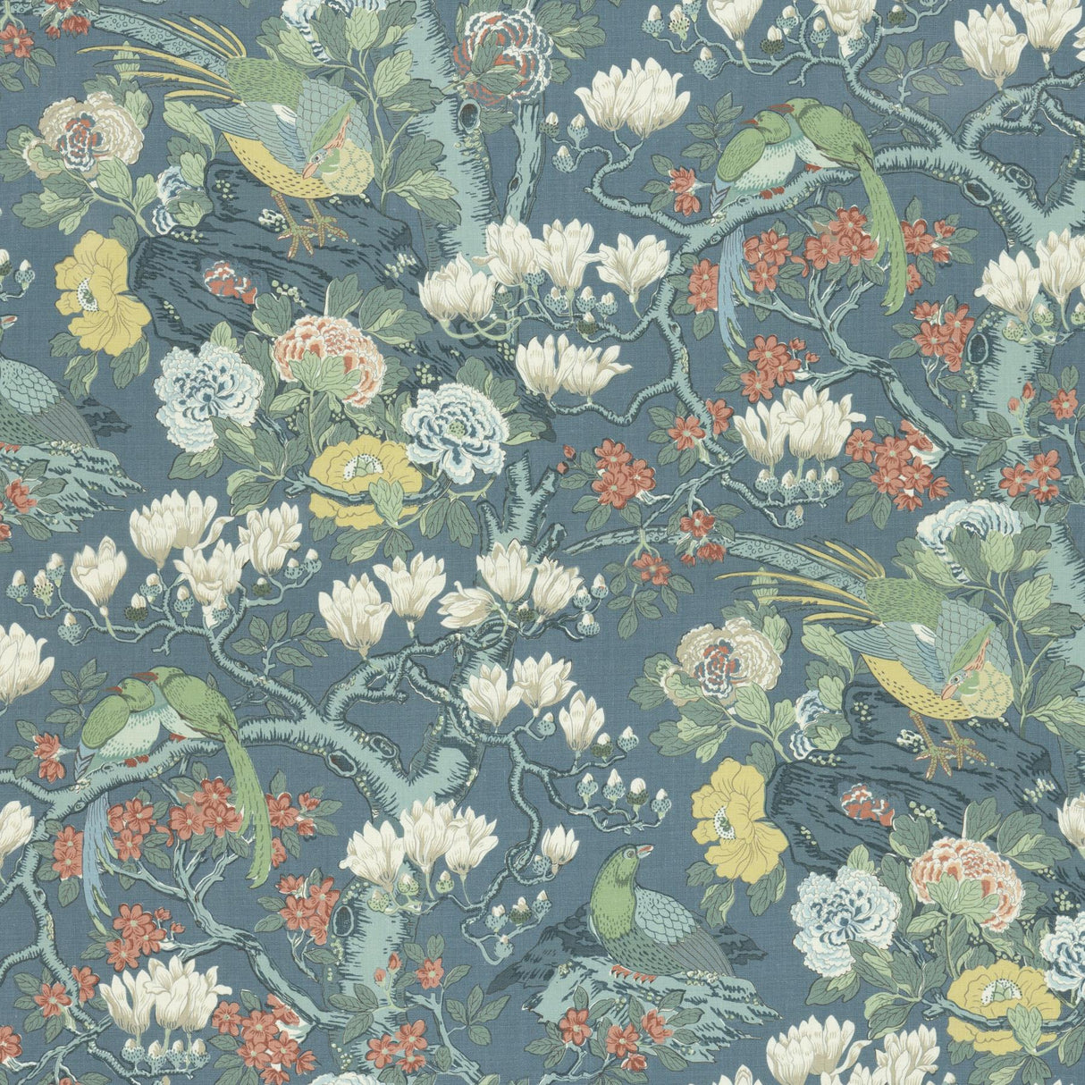 G P & J Baker ROCKBIRD SIGNATURE TEAL Fabric