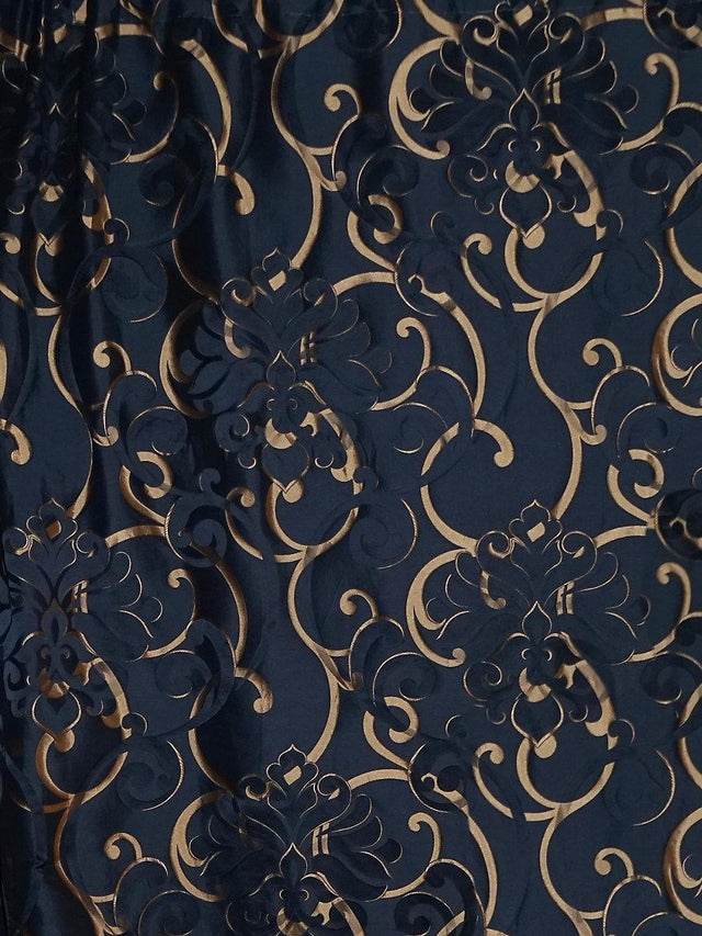 Scalamandre Cimarosa Midnight Fabric