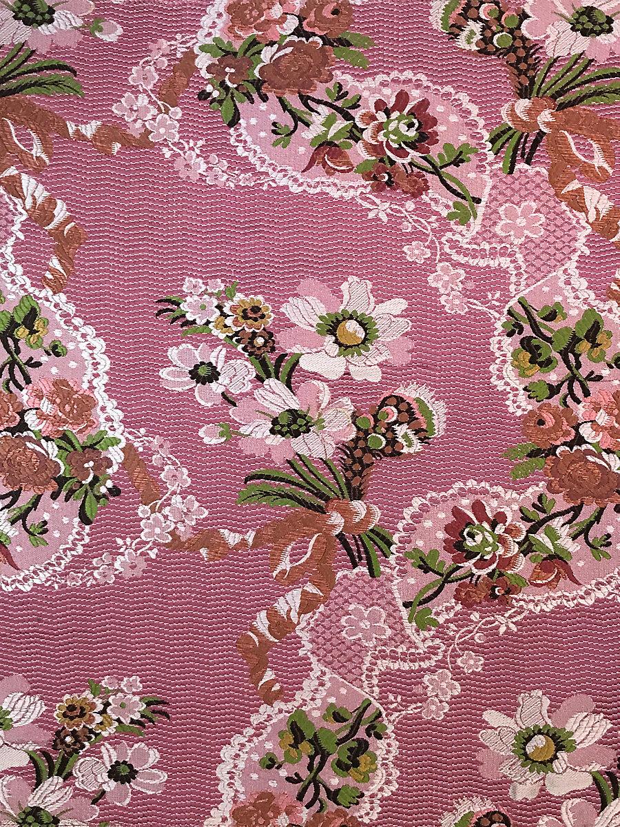 Scalamandre Avvoltoio Multi On Fucshia Fabric