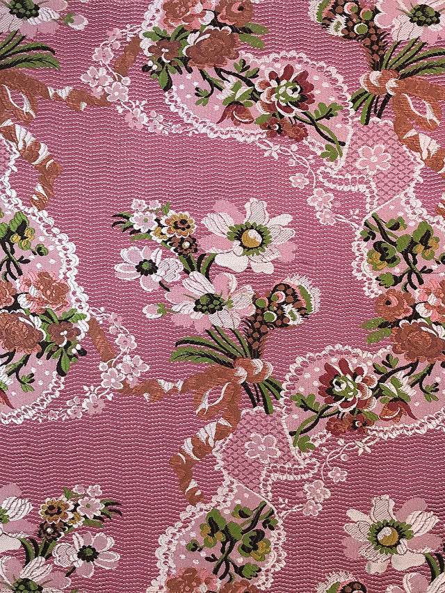 Scalamandre Avvoltoio Multi On Fucshia Fabric