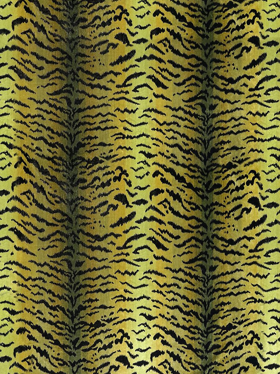 Scalamandre Tigre Greens & Black Fabric