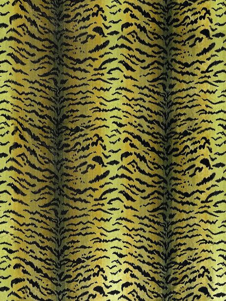 Scalamandre Tigre Greens & Black Fabric