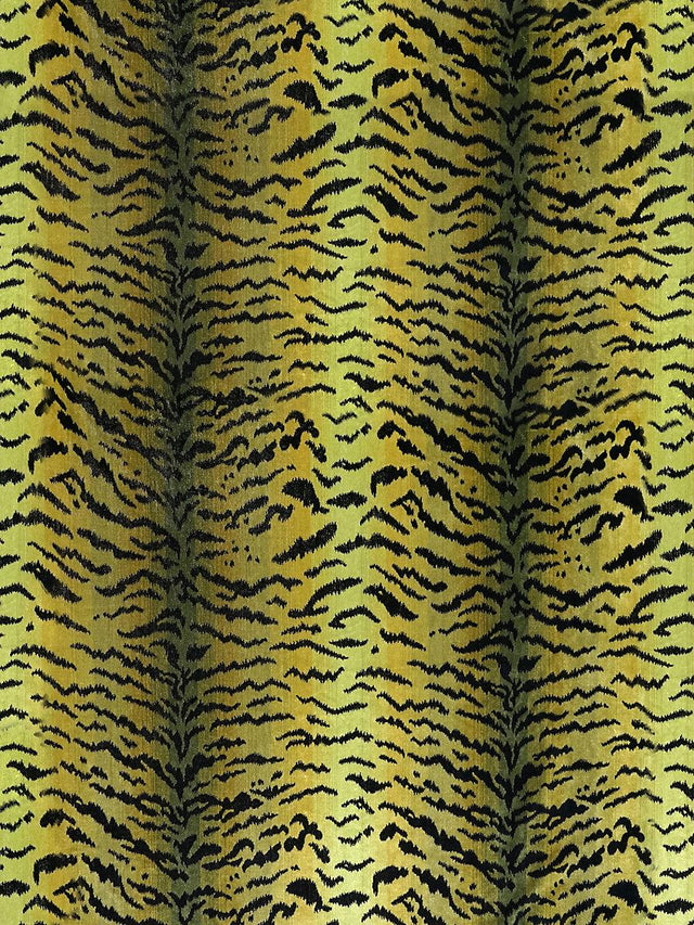 Scalamandre Tigre Greens & Black Fabric