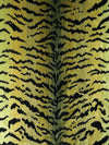 Scalamandre Tigre Greens & Black Upholstery Fabric