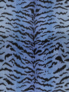 Scalamandre Tigre Blues & Black Upholstery Fabric