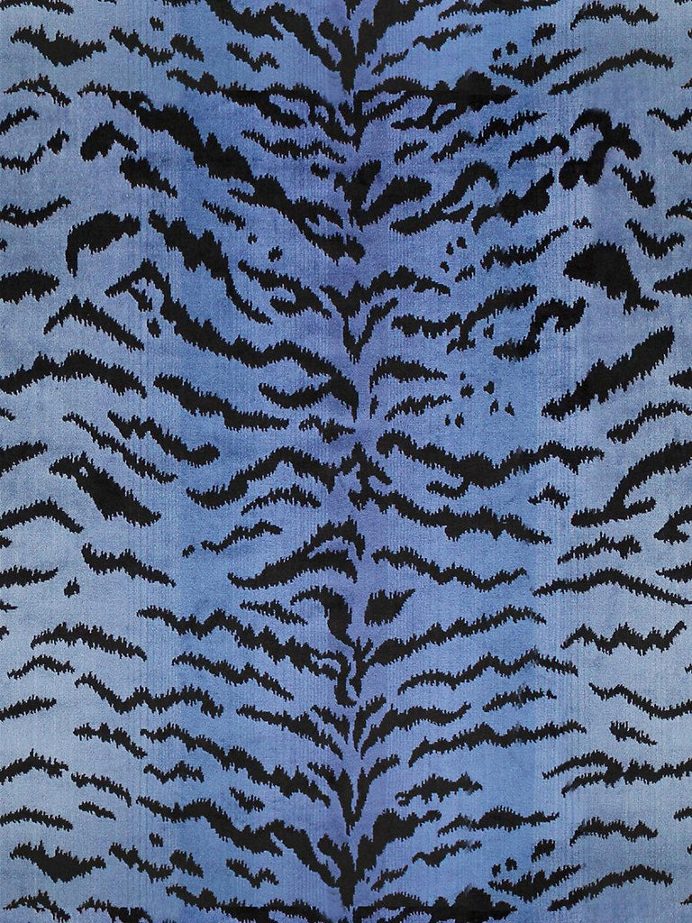 Scalamandre TIGRE BLUES & BLACK Fabric