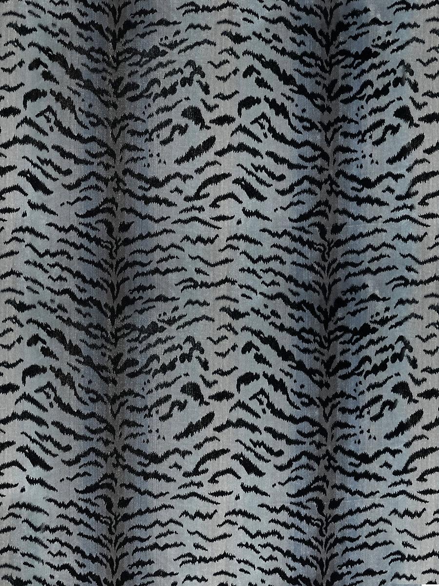 Scalamandre Tigre Silver & Black Fabric