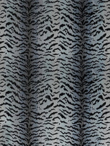 Scalamandre Tigre Silver & Black Fabric