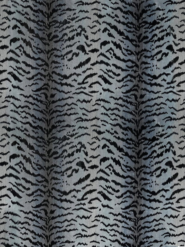 Scalamandre Tigre Silver & Black Fabric