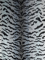Scalamandre Tigre Silver & Black Fabric