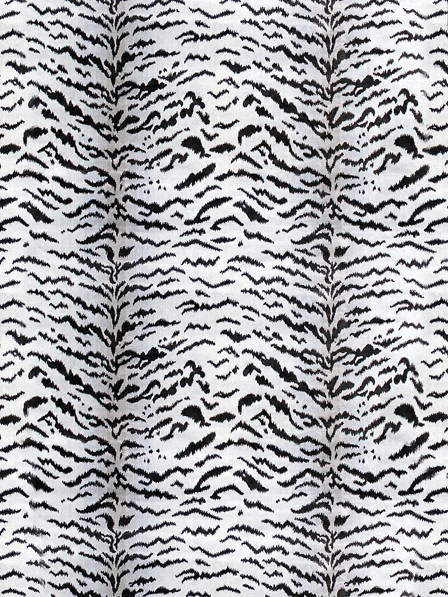 Scalamandre Tigre Off-White & Black Fabric