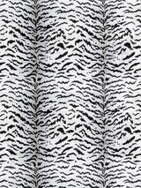 Scalamandre Tigre Off-White & Black Fabric