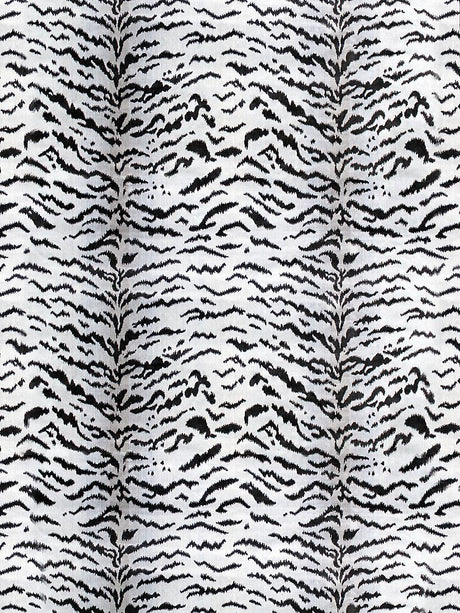 Scalamandre Tigre Off-White & Black Fabric