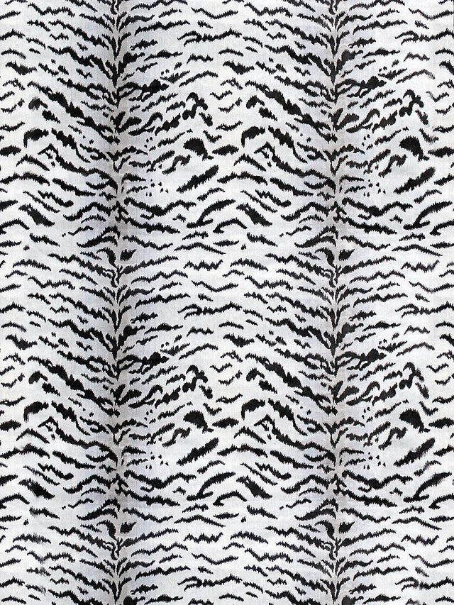 Scalamandre Tigre Off-White & Black Fabric