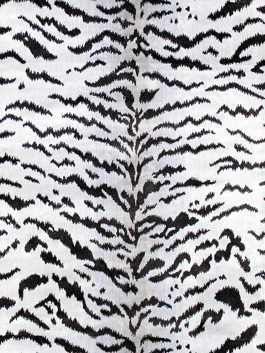 Scalamandre Tigre Off-White & Black Fabric