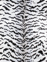 Scalamandre Tigre Off-White & Black Fabric