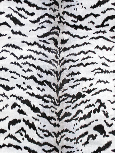 Scalamandre Tigre Off-White & Black Fabric