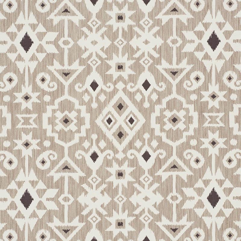 Schumacher Crusoe Ikat Greige Fabric