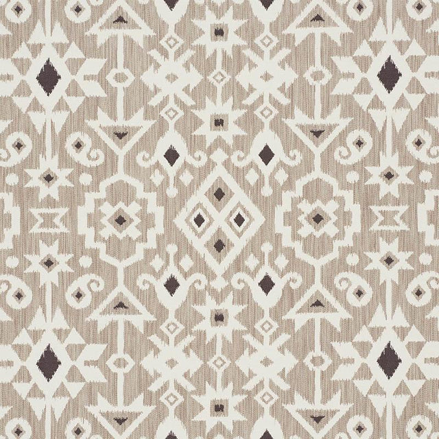 Schumacher Crusoe Ikat Greige Fabric