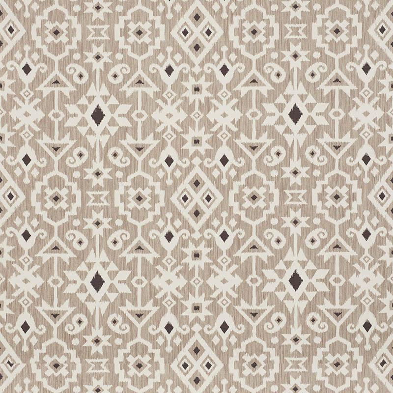 Schumacher Crusoe Ikat Greige Fabric