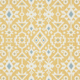 Schumacher Crusoe Ikat Yellow Fabric