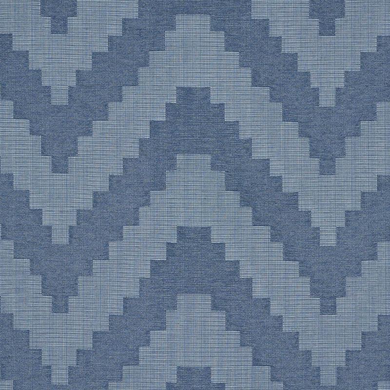 Schumacher Verne Indigo Fabric