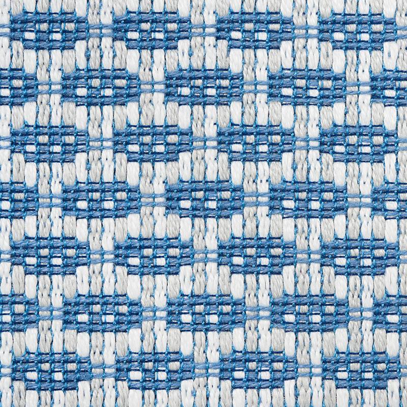 Schumacher Hickox Indoor/Outdoor Blue Fabric