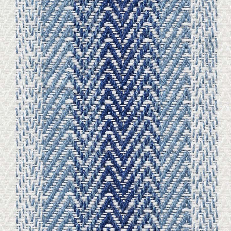 Schumacher Colada Stripe Indoor/Outdoor Blue Fabric