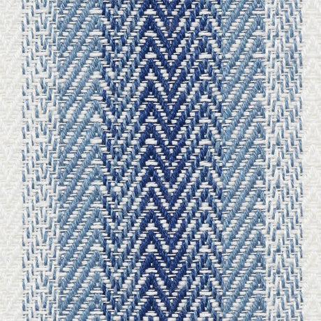 Schumacher Colada Stripe Indoor/Outdoor Blue Fabric