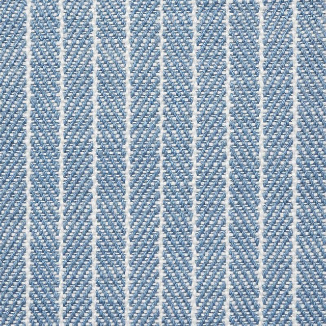 Schumacher Garter Stripe Indoor/Outdoor Sky Fabric