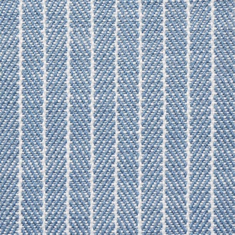 Schumacher Garter Stripe Indoor/Outdoor Sky Fabric