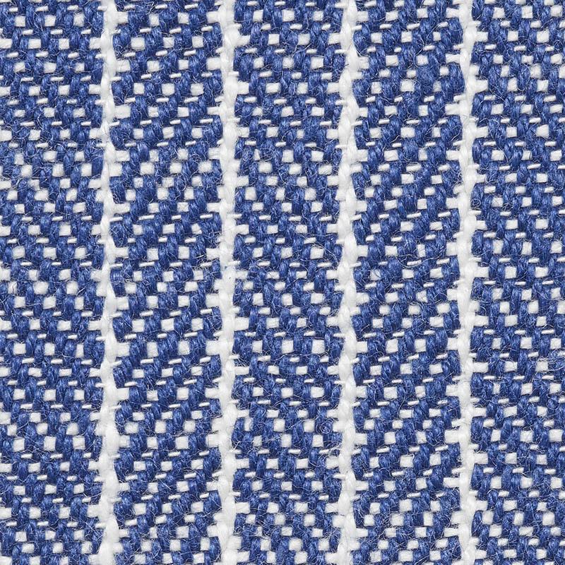 Schumacher Garter Stripe Indoor/Outdoor Blue Fabric